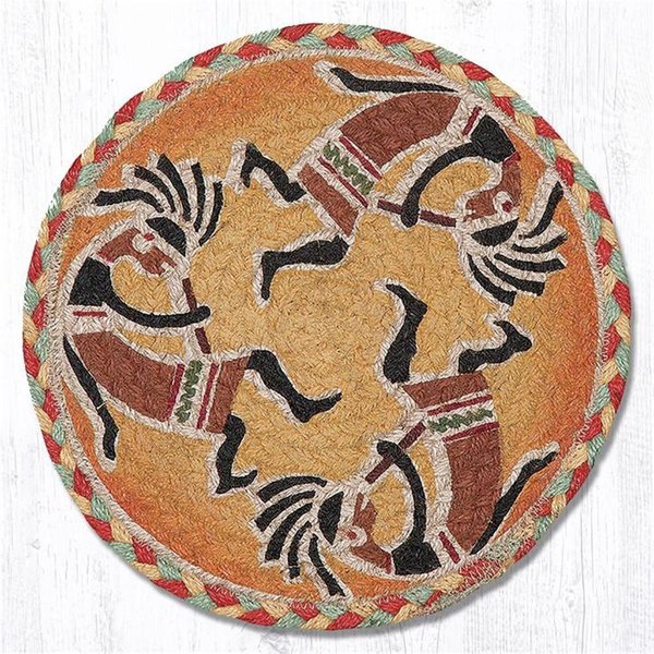 Capitol Importing Co 10 x 10 in. Kokopelli Printed Round Swatch 80-466K